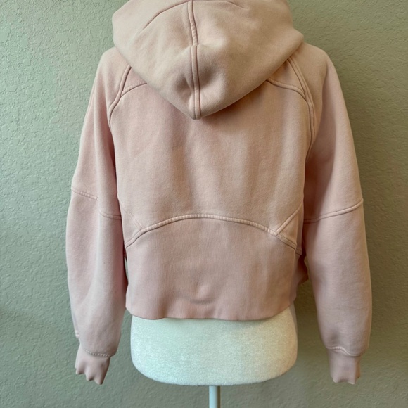 Lululemon Scuba Oversized 1/2 Zip Hoodie Light Pink W3DM4S Size XS/S - Picture 5 of 8